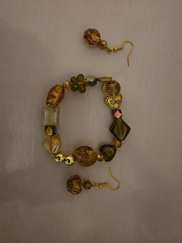 Newly Crafted Multi Colored Beaded Jewelry Set