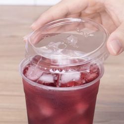 Strawless Sipper Lids w/ Flip Top (98mm) – Fits 12-24oz Cups – Sleeve of 50