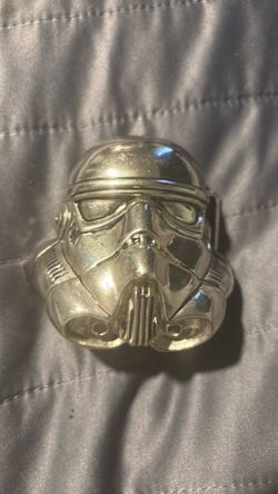 Star Wars Stormtrooper Helmet Chrome Metal Belt Buckle