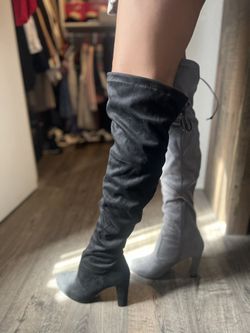 Black heel boots