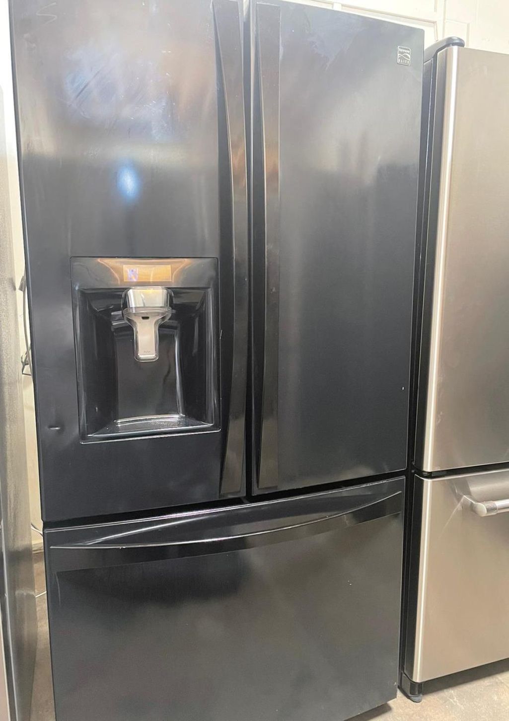 Kenmore 3 Door Black Refrigerator