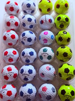 Callaway Soccer-Style Golf Balls Mixed Lot