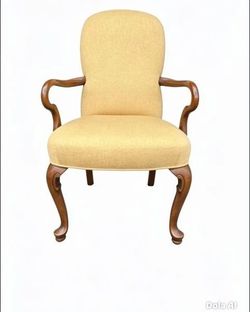  Queen Anne Style Upholstered Armchair