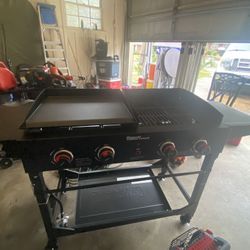 Gas Grill/griddle Combo