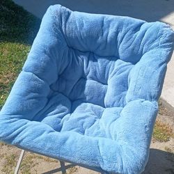 Blue Colored Moon Chair