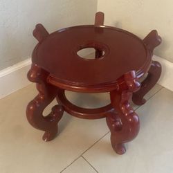 Large Chinese/Asian Wood Pot Stand