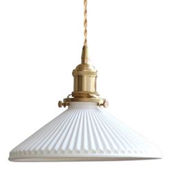 White Pendant Light Fixture (1-Light)