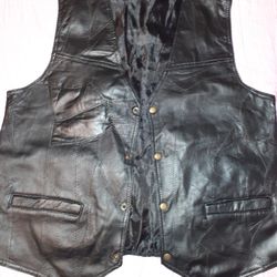 Leather vest 