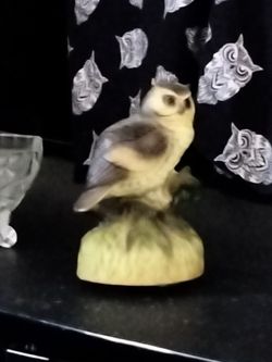 Vintage music box owl! Works!