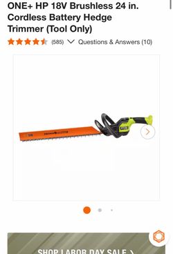 ONE+ HP 18V Brushless 24 in. Cordless Battery Hedge Trimmer (Tool Only)