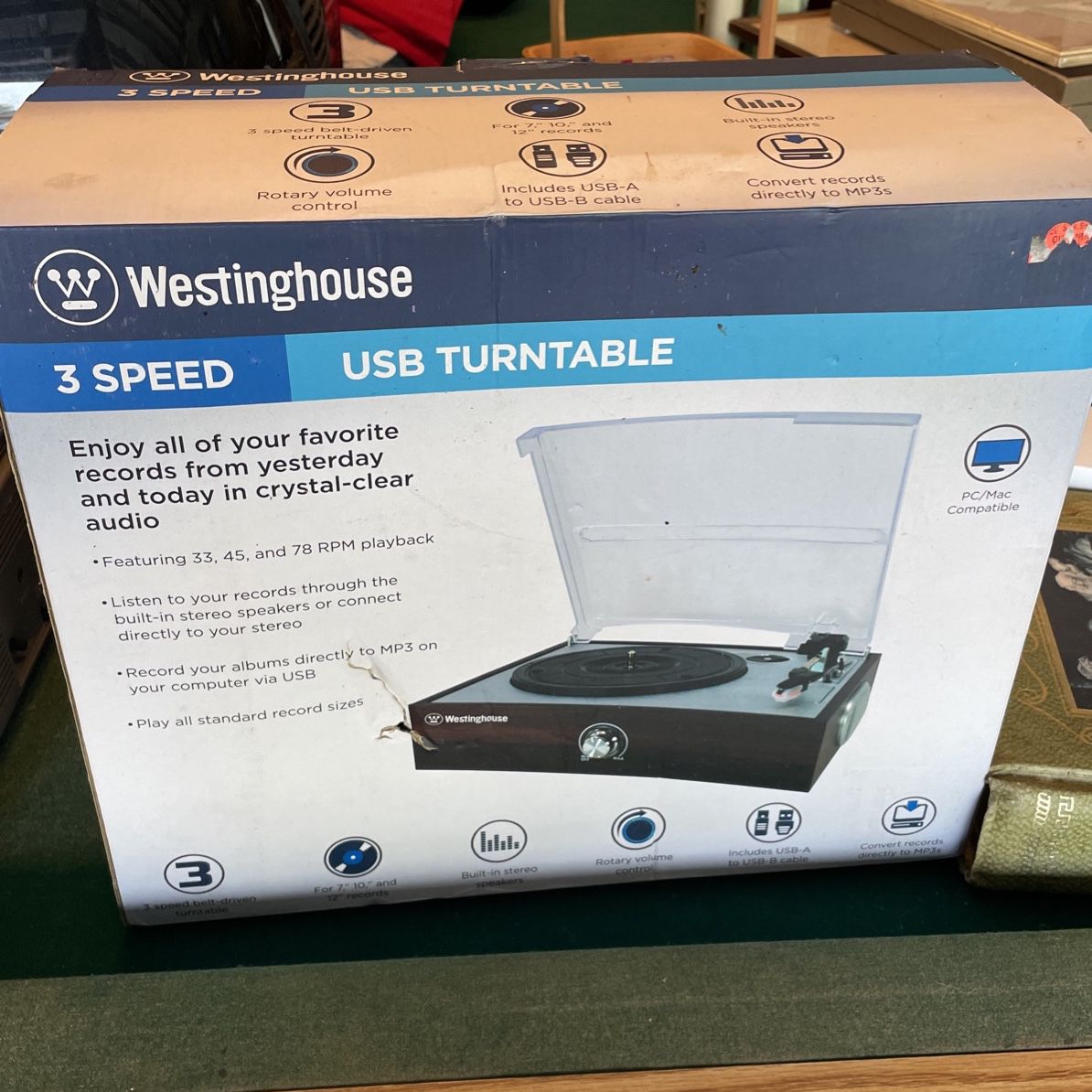 Westinghouse 3 Speed Turntable
