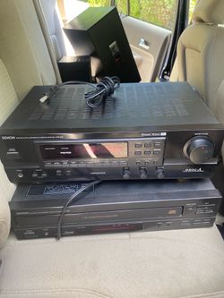 Denon audio receiver and cd changer