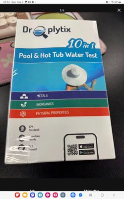 DroPlytix 10 in 1 Pool Hot Tub Water Test Kit