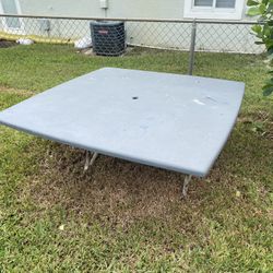 FREE: Large Indoor/Outdoor Table And Chairs
