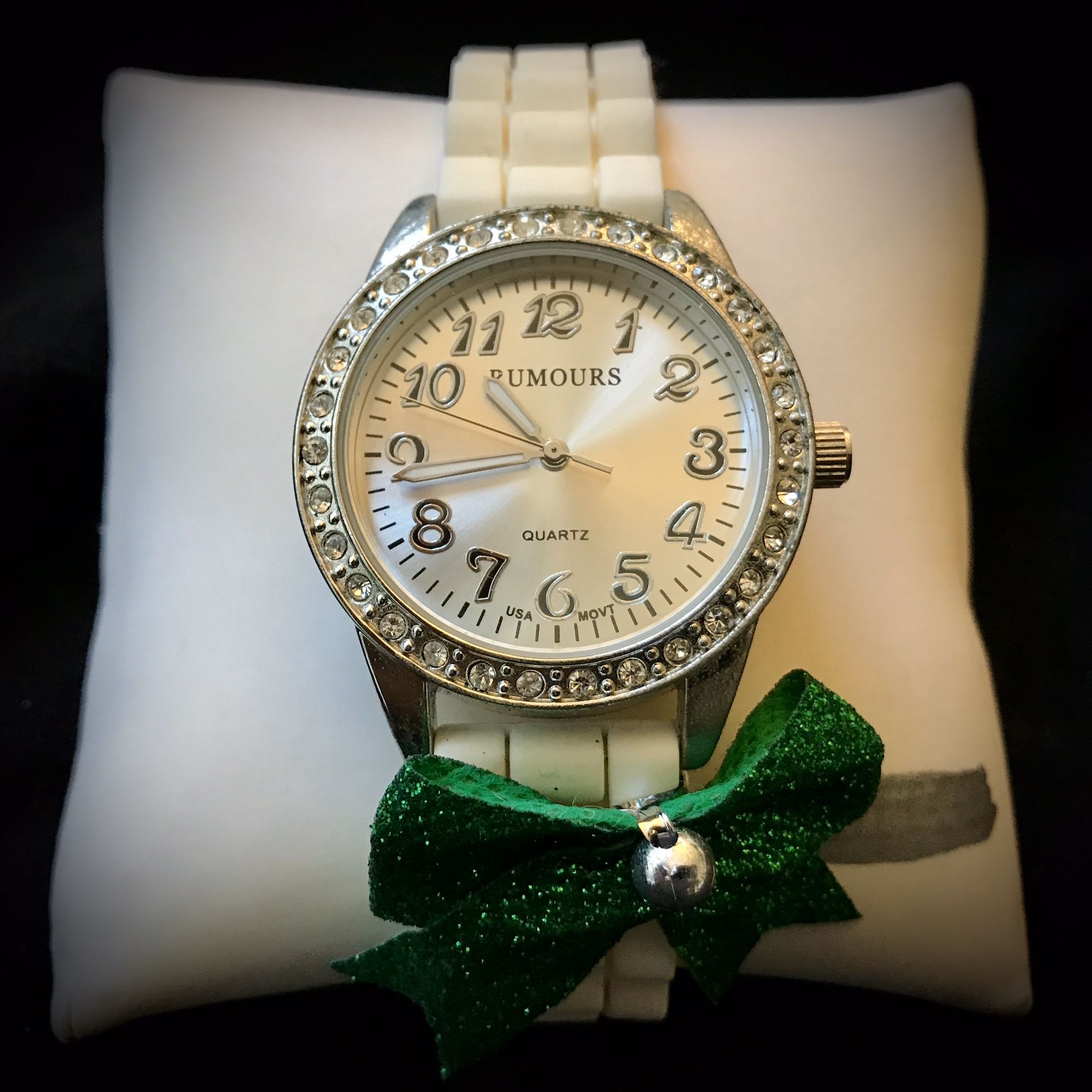 LADIES “RUMOURS-RELIC” WRIST-WATCH with WHITE BAND...