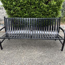 Black Powder Coated Bench Seat