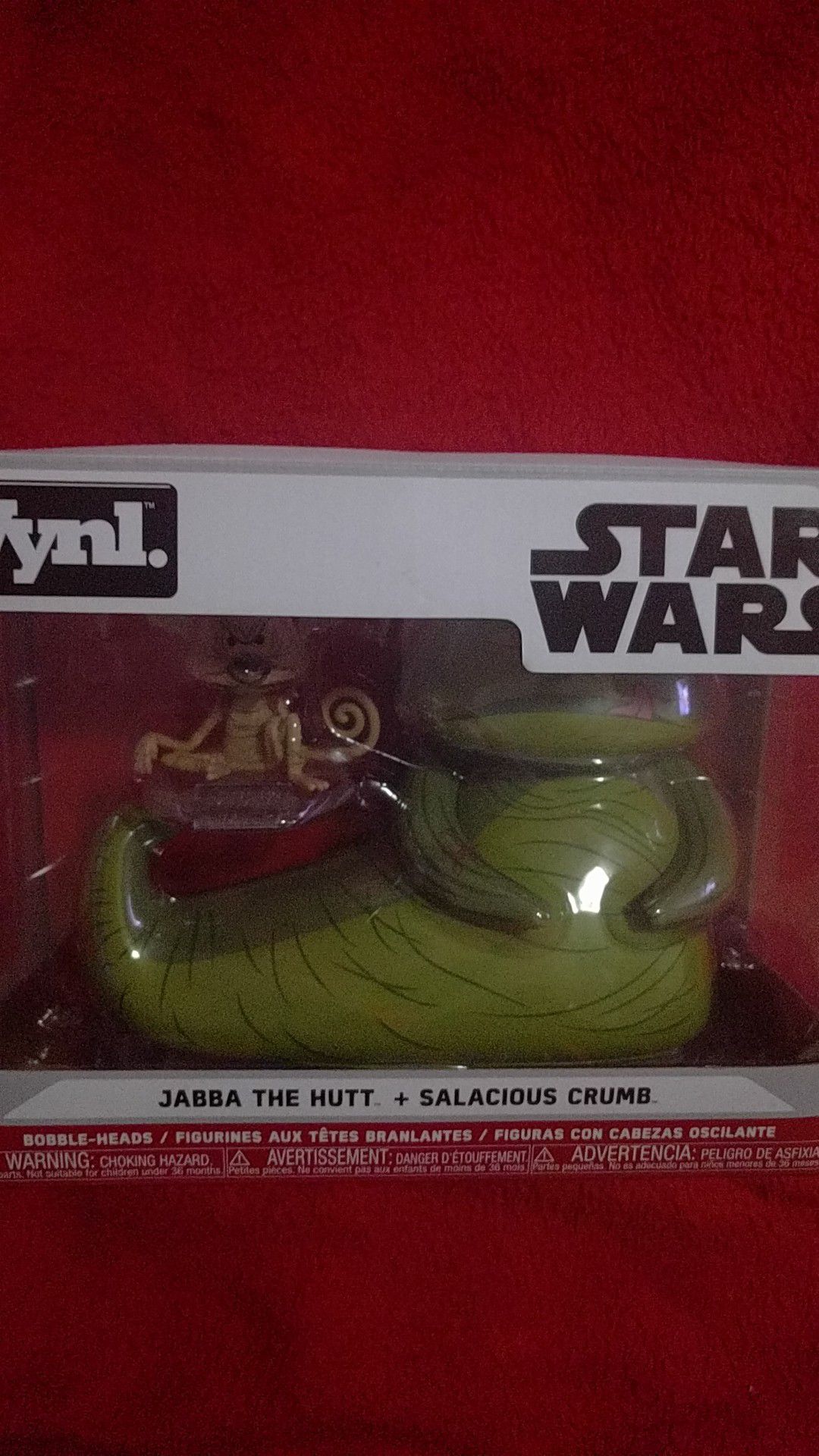 Disney Starwars Jabba The Hutt & Salacious Crumb