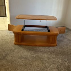 Coffee Table with Tv Tray extension
