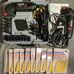 DREMEL 6000 Contour Variable Speed SANDER KIT, EXTRA: 10 - 5 Packs of Hook & Loop Detail Sanding Pads & Extra Sander For Parts Only
