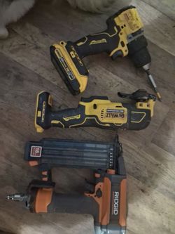 Dewalt driver dill oscillating multi tool dewalt and natter with ridgid brand nailer