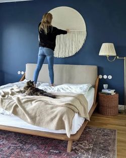 Circular Fiber Art Collection Wall Home Decor