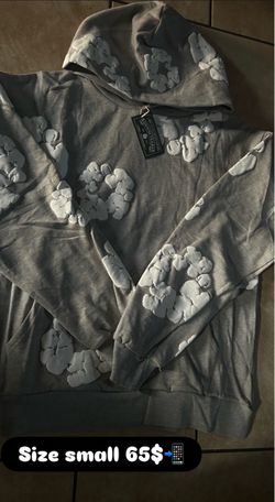 Grey denim tears hoodie