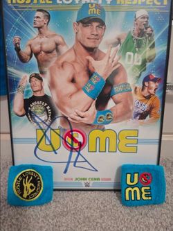 John Cena Autograph with towel & wristbands