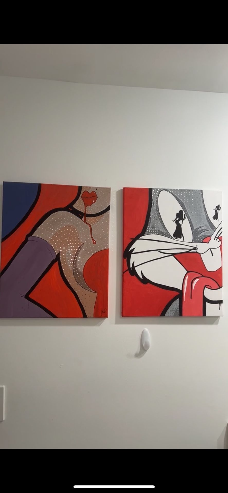 Jessica Rabbit X Bugs Bunny Paintings