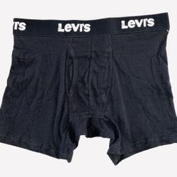 Levi’s Solid Basic Boxer Briefs Men’s Size Medium (32-34”), New Black Underwear