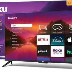 Roku Smart TV-43 Inch Select Series 4K HDR Roku TV Enhanced Voice Remote,  Brilliant 4K Picture, Automatic Brightness Seamless Streaming Live Loc