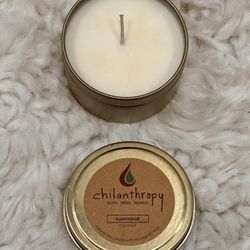 Chilanthropy coconut-scented Kaanapali candle in gold tin