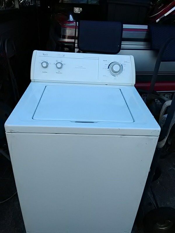 $100 whirlpool commercial quality extra large capacity 7 cycle 2 speed combination washing machine white in good shape no problems works great