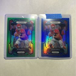 Jalen Hurts Football Card Lot (2 Cards)