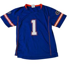 Florida Gators Sz L Boys Jeresy Blue And Orange
