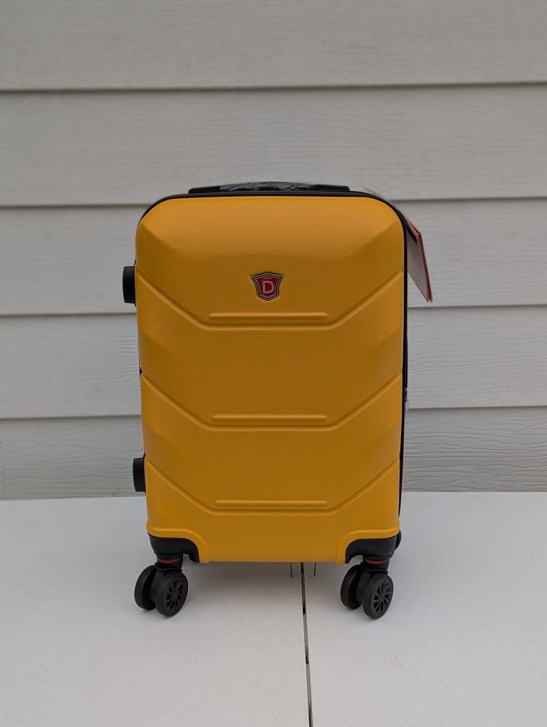 DUKAP Zonix 20" Hardside Carry-On Suitcase, Mustard
