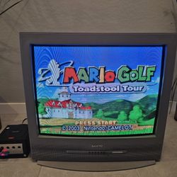 Vintage Sanyo 27 Inch CRT TV Retro Gaming With Original Remote DS27820  60hz