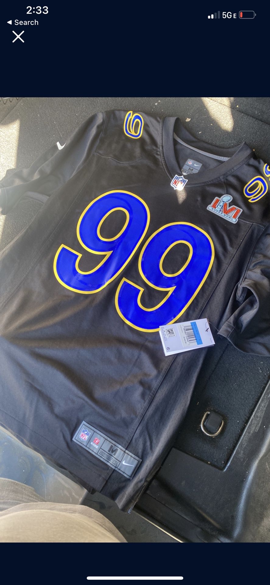 La Rams Super Bowl Aaron Donald jersey