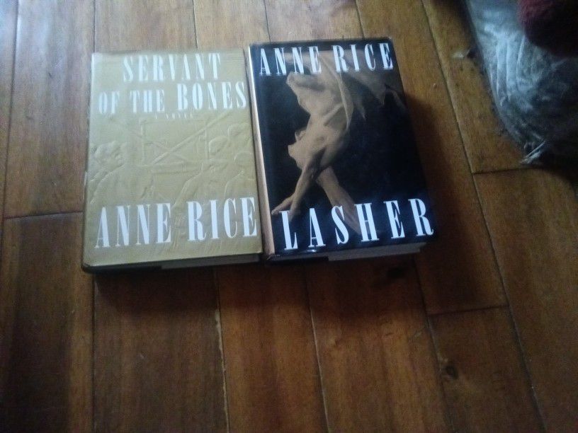 Anne Rice Lasher And Servant Of The Bones First Editions 