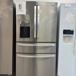 Whirlpool 4 Door Refrigerator With Exterior Drawer In Stainless Steel 