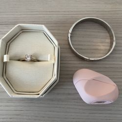 Swarovski Ring. Kate Spade Bangle Bracelet & Ariana Grande Sample Perfume