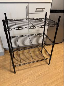 3-Tier Metal Wire Storage Shelf – Amazon Basics – $18