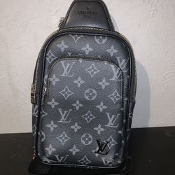 LVBlack and Gray Monogram Belt Bag