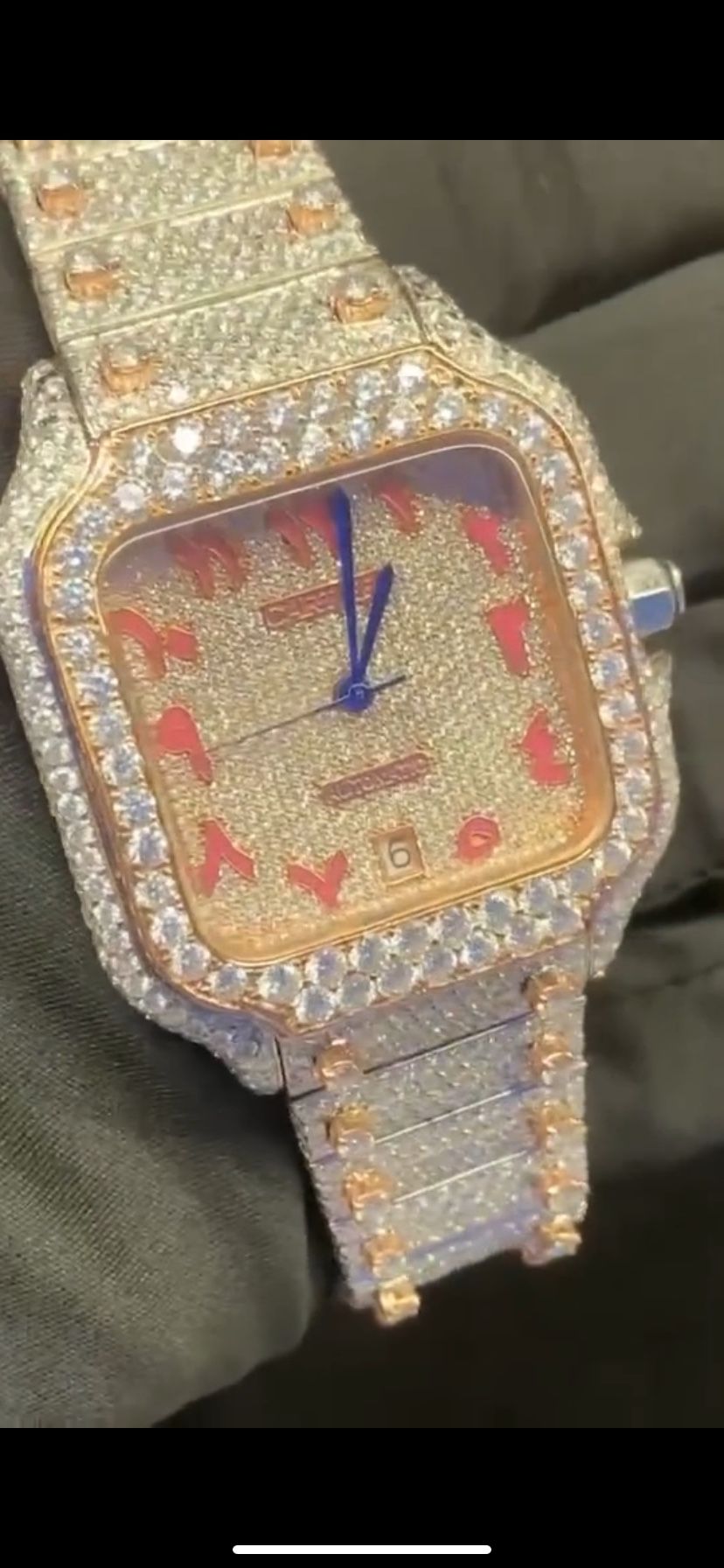 Real Vvs moissanite Watch