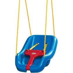 Little Tikes Snug 'n Secure Blue Swing with Adjustable Straps, 2-in-1 for 