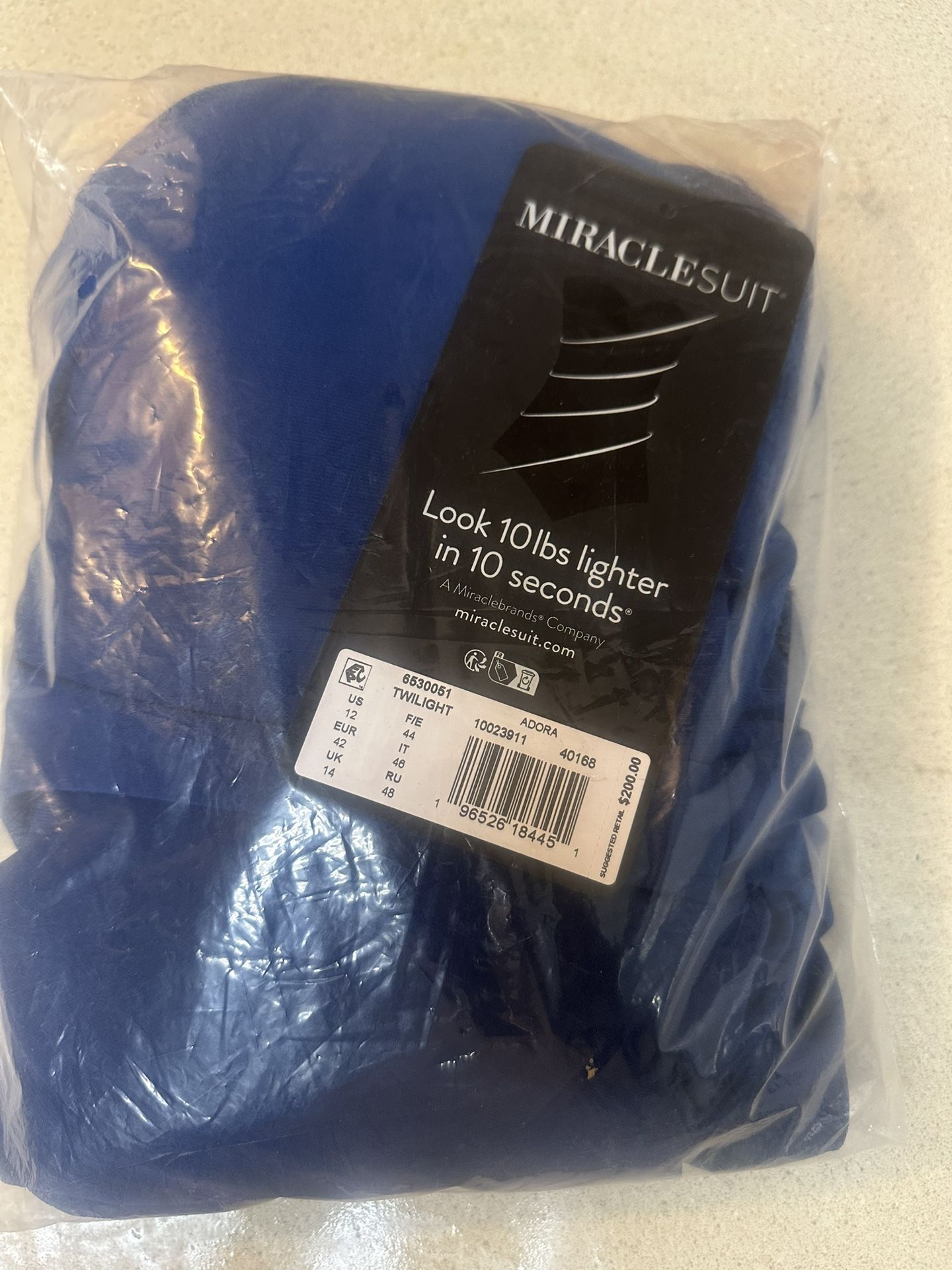 Blue Miracle Suit Niki Shaping Dress size 12