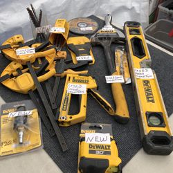Group of Assorted Items Dewalt Tools All For $95.00 