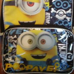 Brand New Despicable Me Minions Backpack & Lunchbox