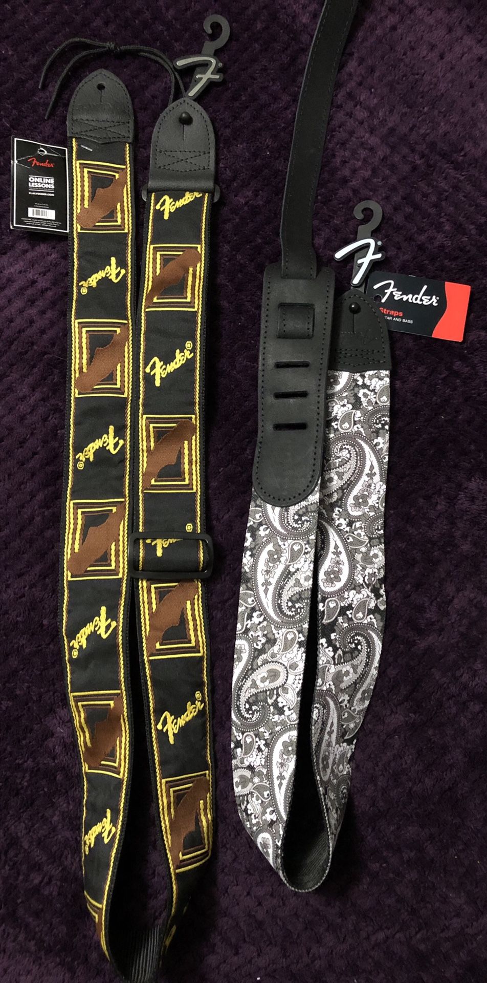2 Fender Guitar Straps
