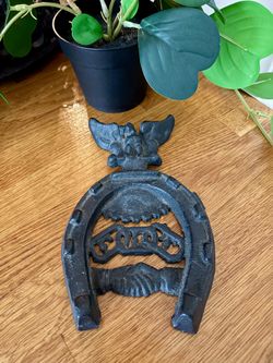 Vintage Cast Iron Independent Order of Odd Fellows (IOOF) Fraternal Organization Plaque