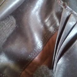 Vintage fendi ff monogram multi compartment brown leather canvas silver wallet Thumbnail